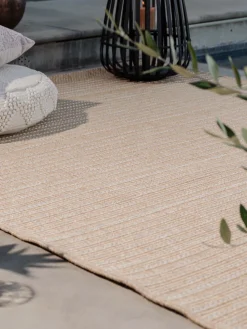 Savaneta Outdoor-Teppich, Weiss/Natur