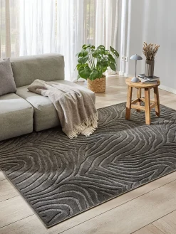 Savaro Moderner Teppich, Anthrazit