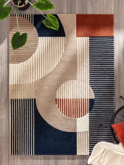 Sellano Moderner Teppich, Navy