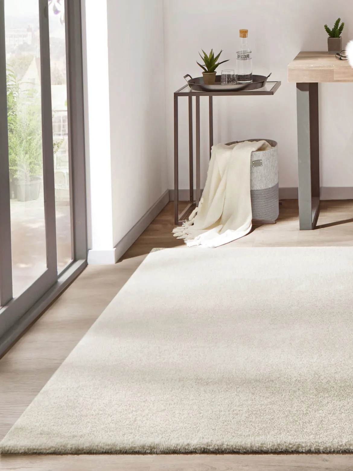 Sensation Hochflor-Teppich, Cream