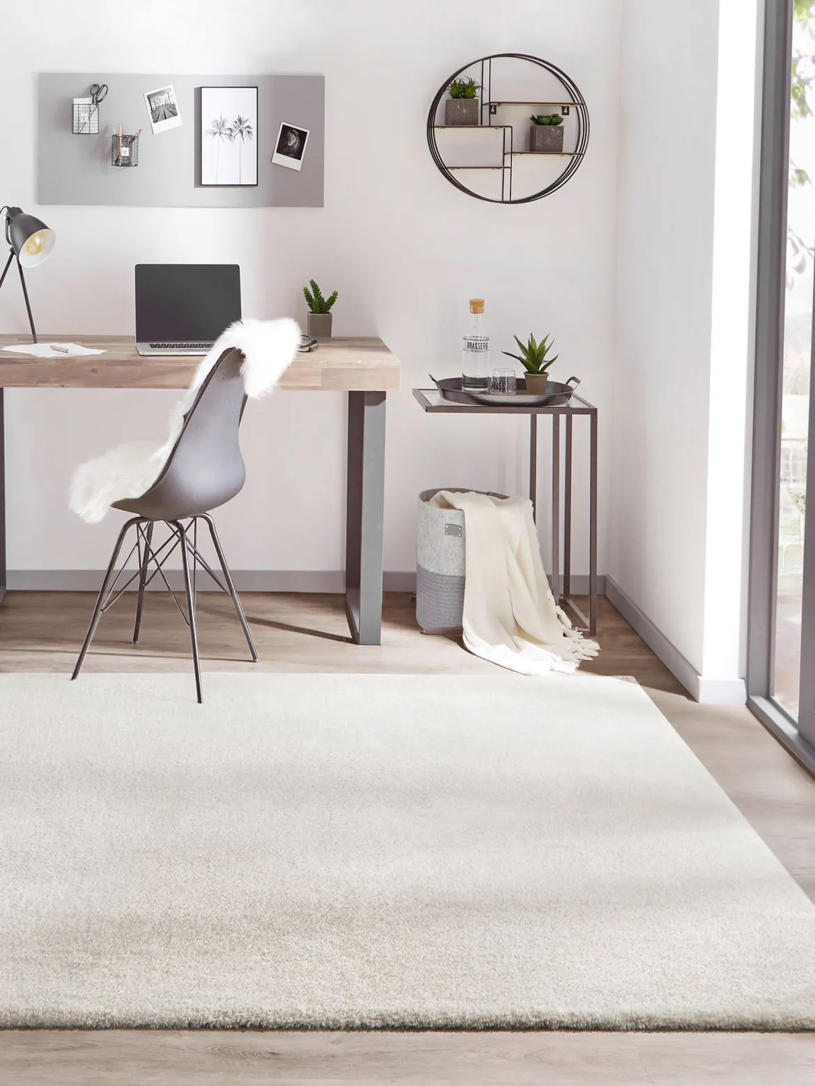 Sensation Hochflor-Teppich, Weiss
