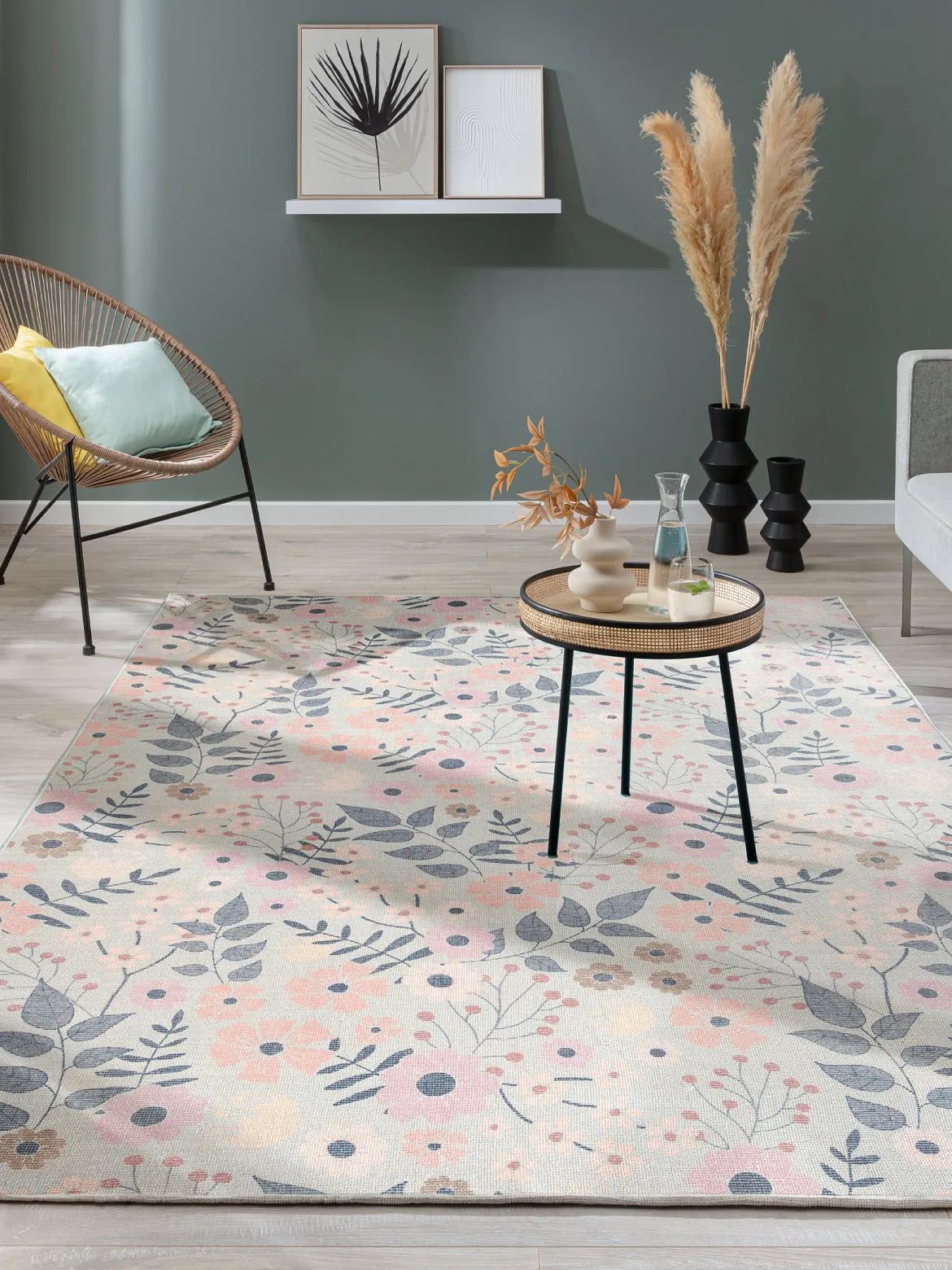 Sky Garden Vintage-Teppich, Softblue Meadow