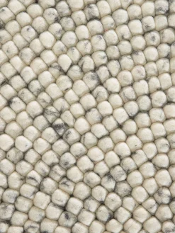 Smedby Filzkugel-Teppich, Grey Natural