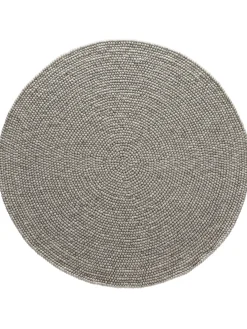 Smedby Filzkugel-Teppich, Stone Grey