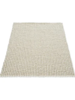 Smedby Filzkugel-Teppich, White