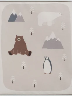 Snowy Leinwand-Druck-gerahmt, Multicolor
