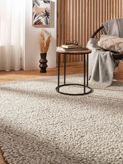 Solberga Woll-Teppich, Grey´n White