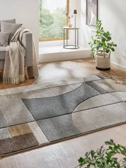 Stampino Moderner Teppich, Braun