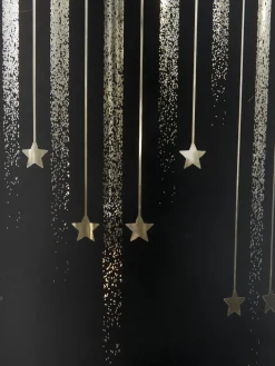 Starletti Windlicht, Schwarzgold