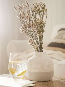 Stoney Vase, Beige
