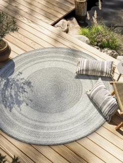 Strandby Outdoor-Teppich, Silber