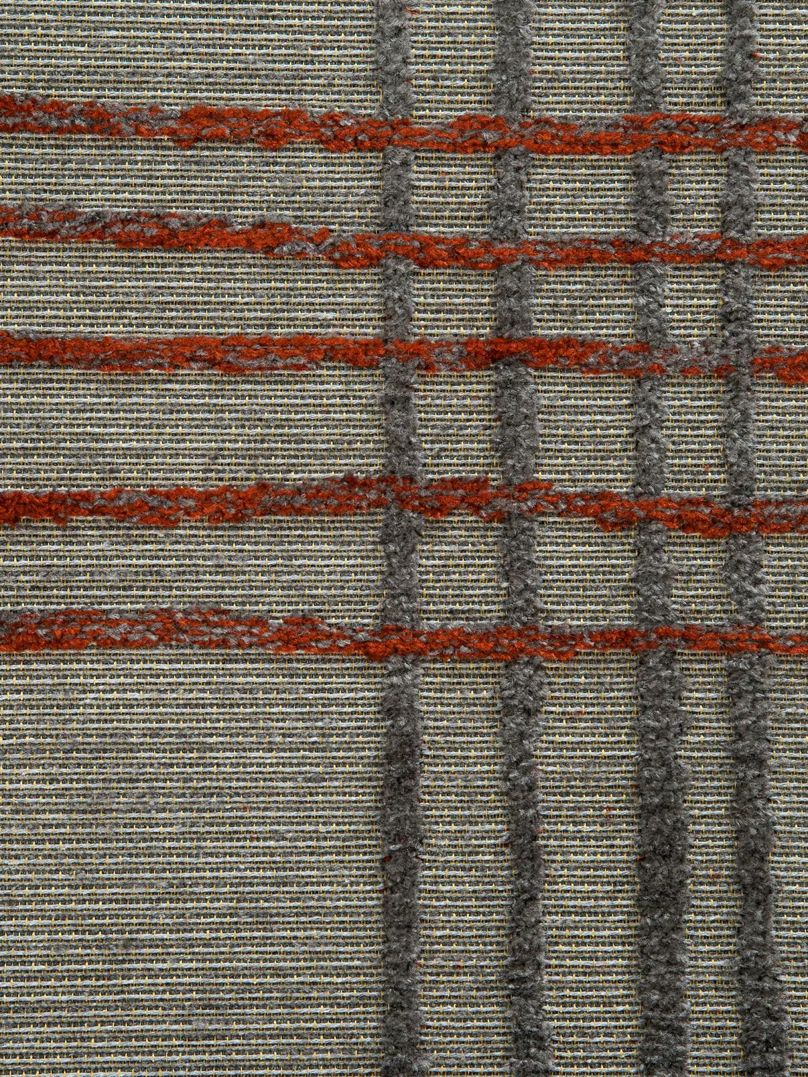 Stribe Vintage-Teppich, Grey-Terra