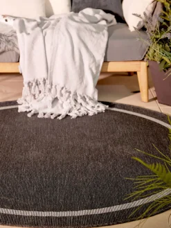 Svana Outdoor-Teppich, Anthrazit