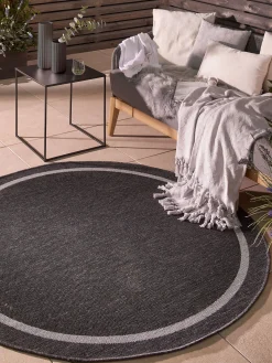 Svana Outdoor-Teppich, Anthrazit