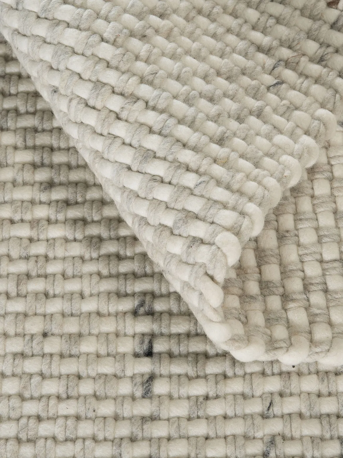 Svanberga Woll-Teppich, Offwhite