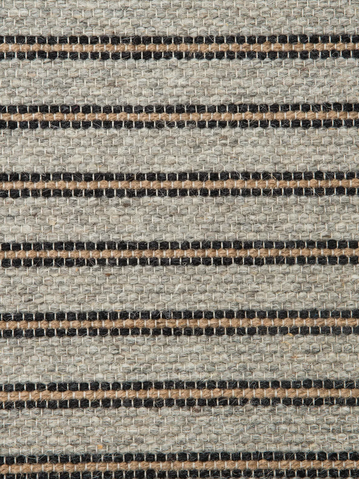 Svansbjerg Moderner Teppich, Grau/Schwarz
