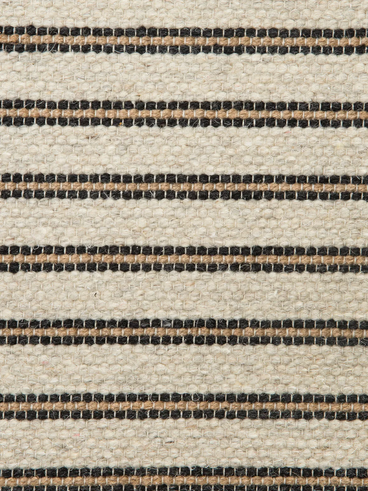 Svansbjerg Moderner Teppich, Creme/Schwarz