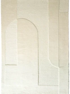 Taastrup Moderner Teppich, Natural/White