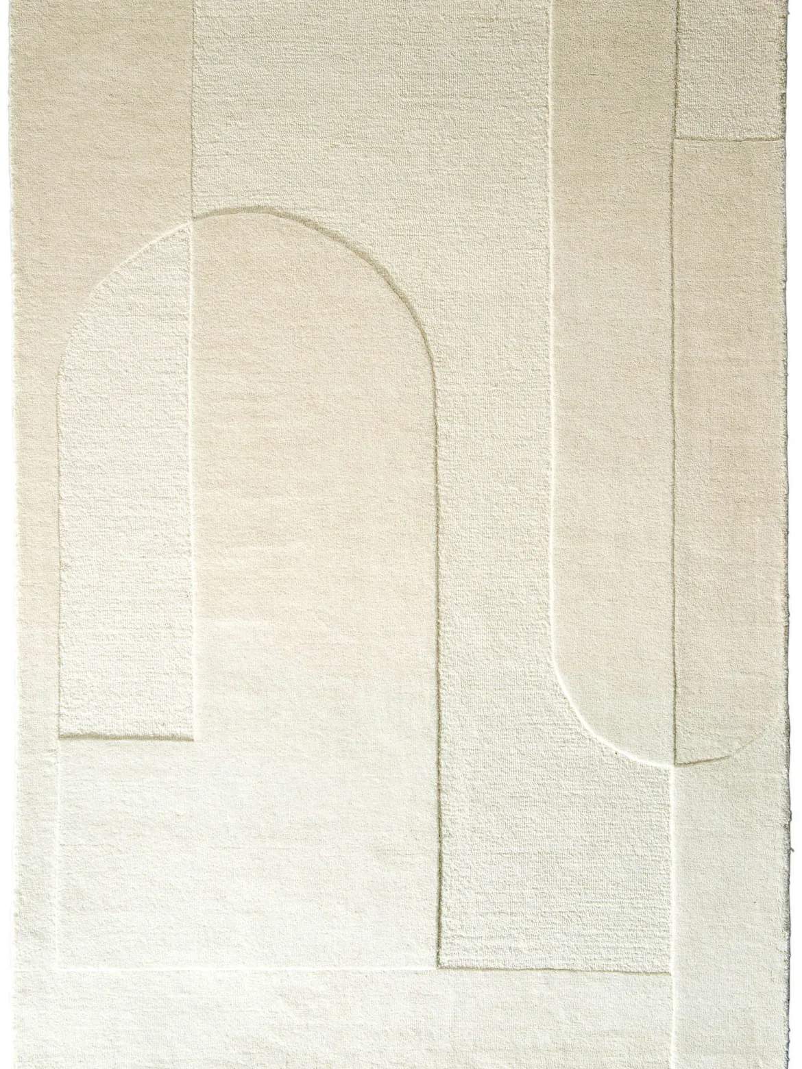 Taastrup Moderner Teppich, Natural/White