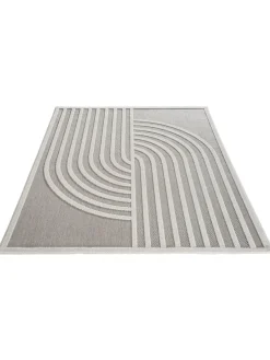 Talca Outdoor-Teppich, Silbergrau