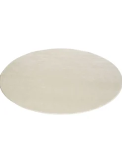 Tamesna Woll-Teppich, Weiss/Natur