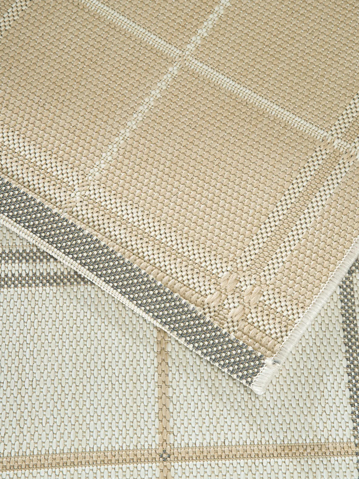 Terrasini Outdoor-Teppich, Silber