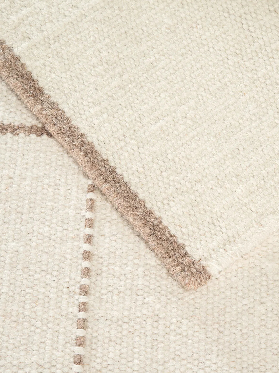 Tidaholm Woll-Teppich, Offwhite