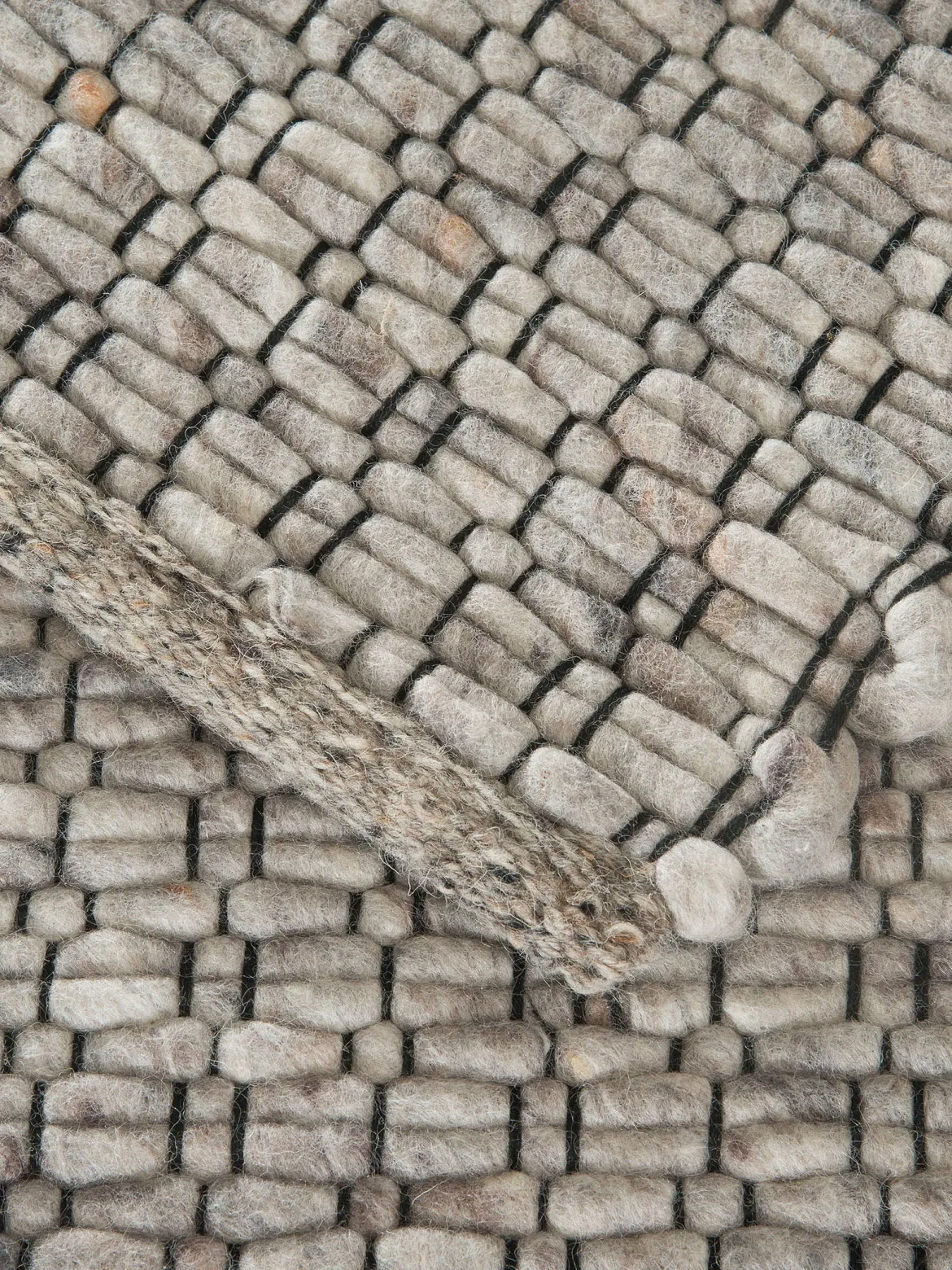 Toftlund Woll-Teppich, Grey