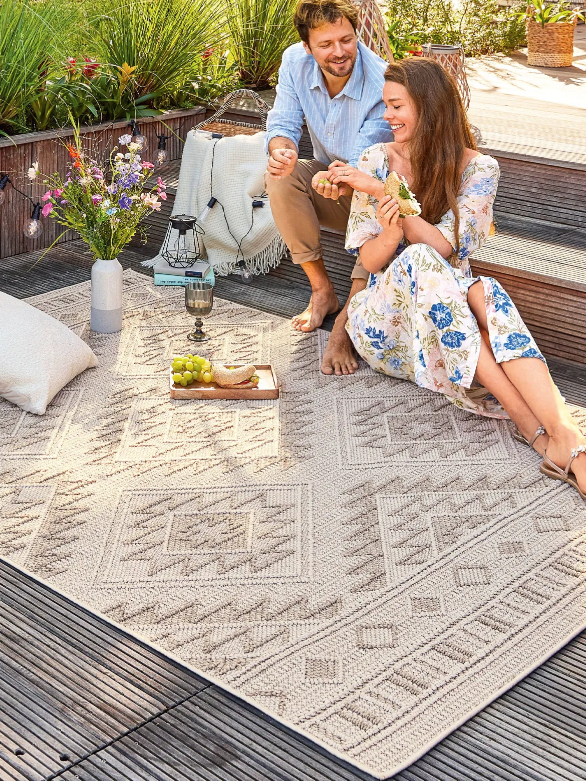 Tortugero Outdoor-Teppich, Beige