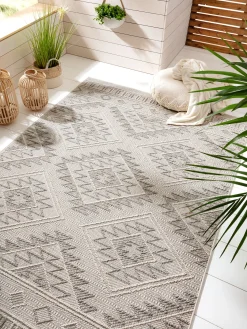 Tortugero Outdoor-Teppich, Grau