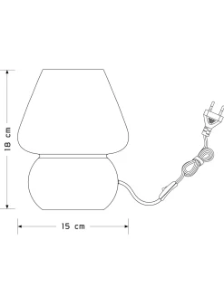 Trotap Lampe, Weiss
