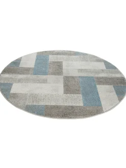Urban Maze Moderner Teppich, Blue Avenue