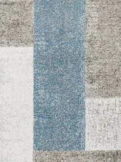 Urban Maze Moderner Teppich, Blue Avenue