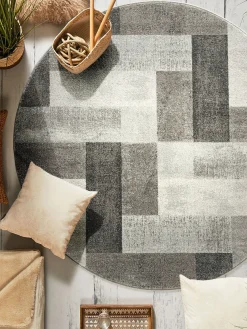 Urban Maze Moderner Teppich, Dark Grey