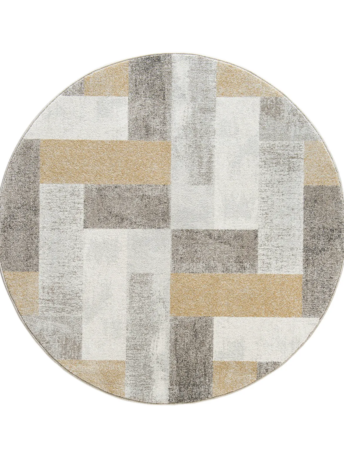 Urban Maze Moderner Teppich, Gold