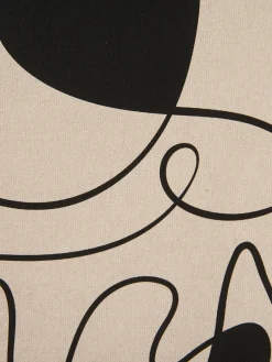 Velara Leinwand-Druck-gerahmt, Beige/Schwarz