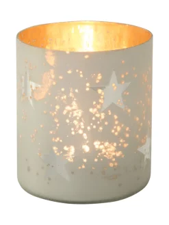 Vendo Windlicht, Weiss/Gold
