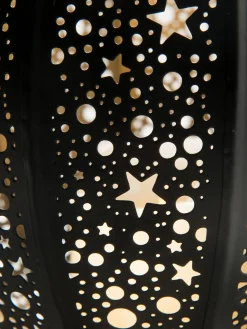 Verano Windlicht, Black/Gold