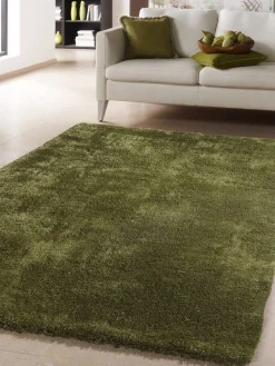Vernissage Hochflor-Teppich, Moosgrün