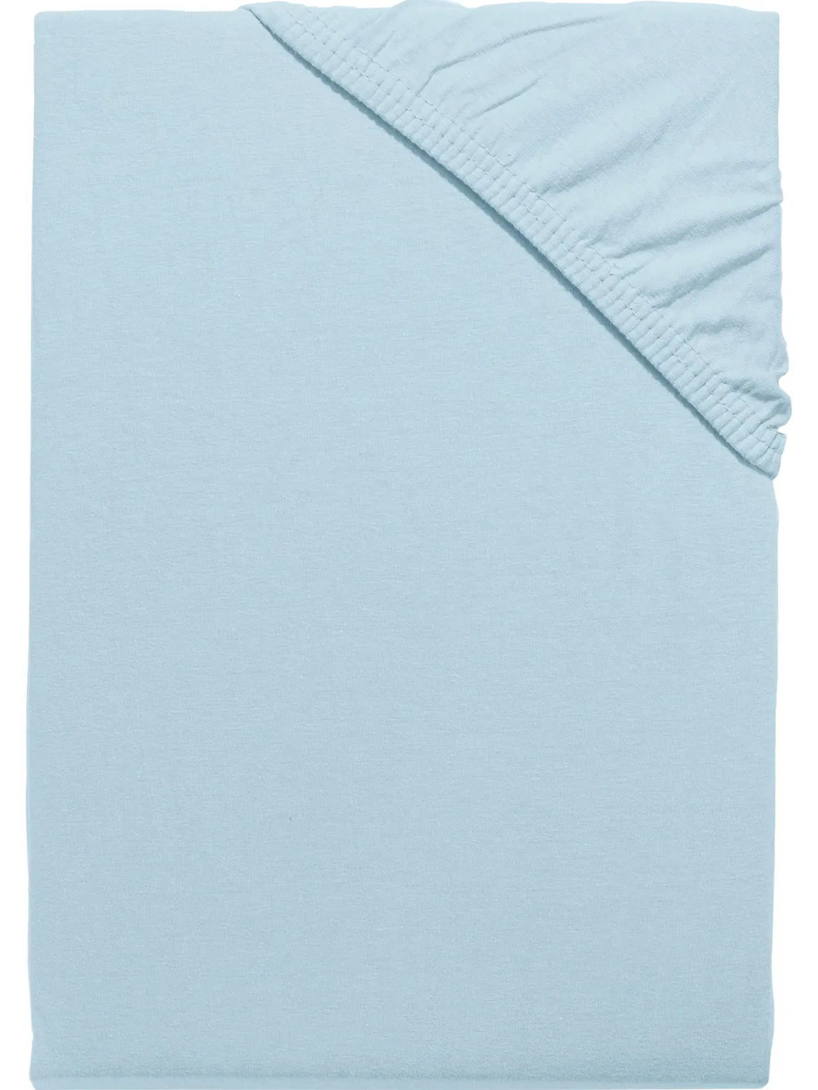 Vicenza Spannbetttuch, Eisblau
