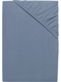Vicenza Spannbetttuch, Taubenblau