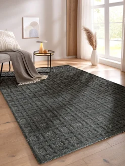 Villerup Woll-Teppich, Dark Grey