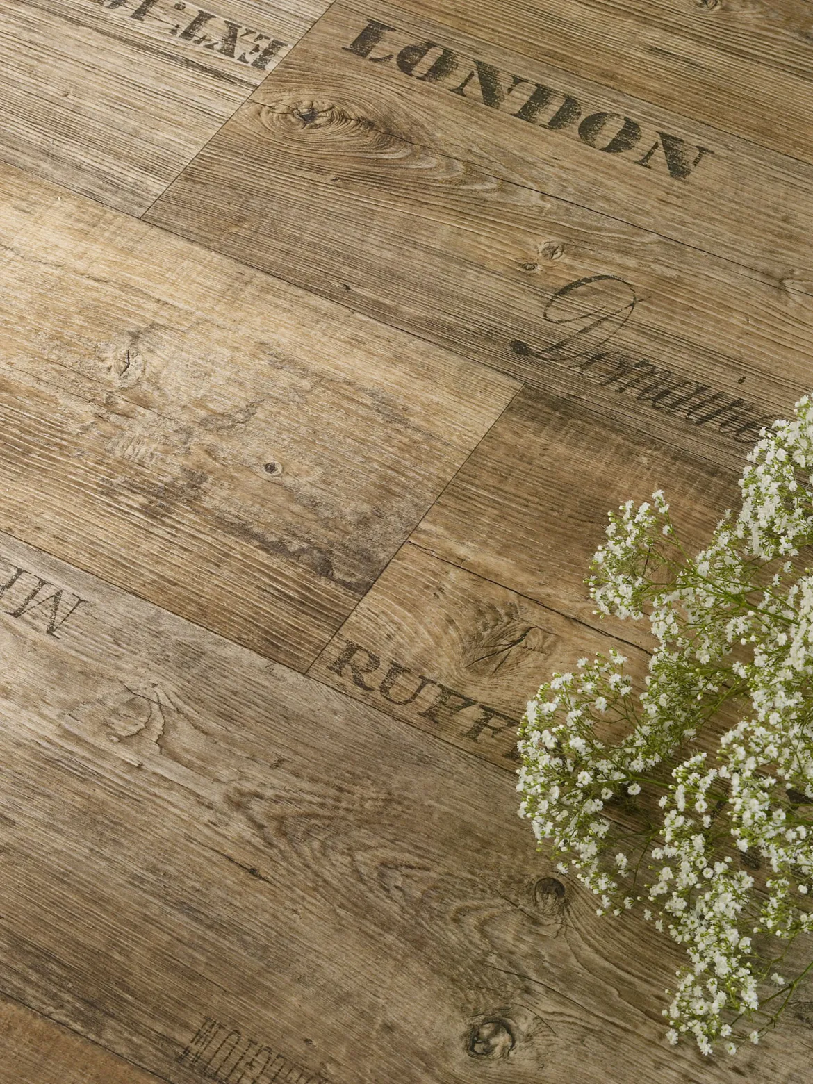 Vinechest Vinyl-Rollenware, Eiche Dunkel 549