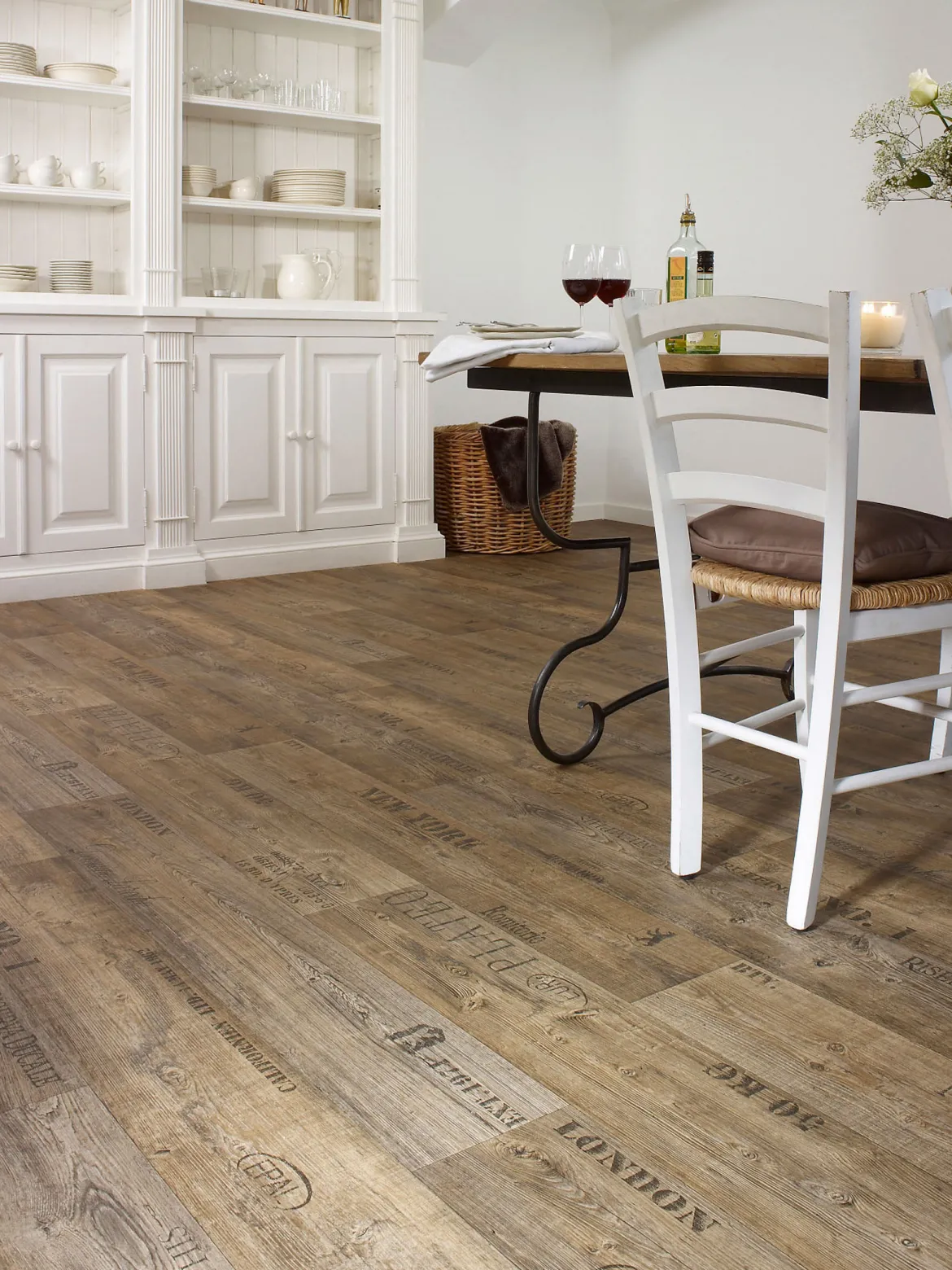 Vinechest Vinyl-Rollenware, Eiche Dunkel 549