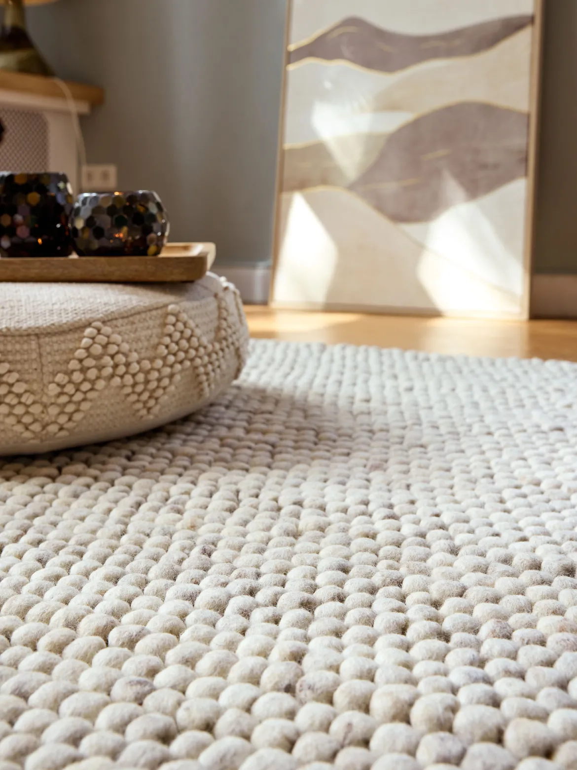 Vinstrup Woll-Teppich, Light Grey