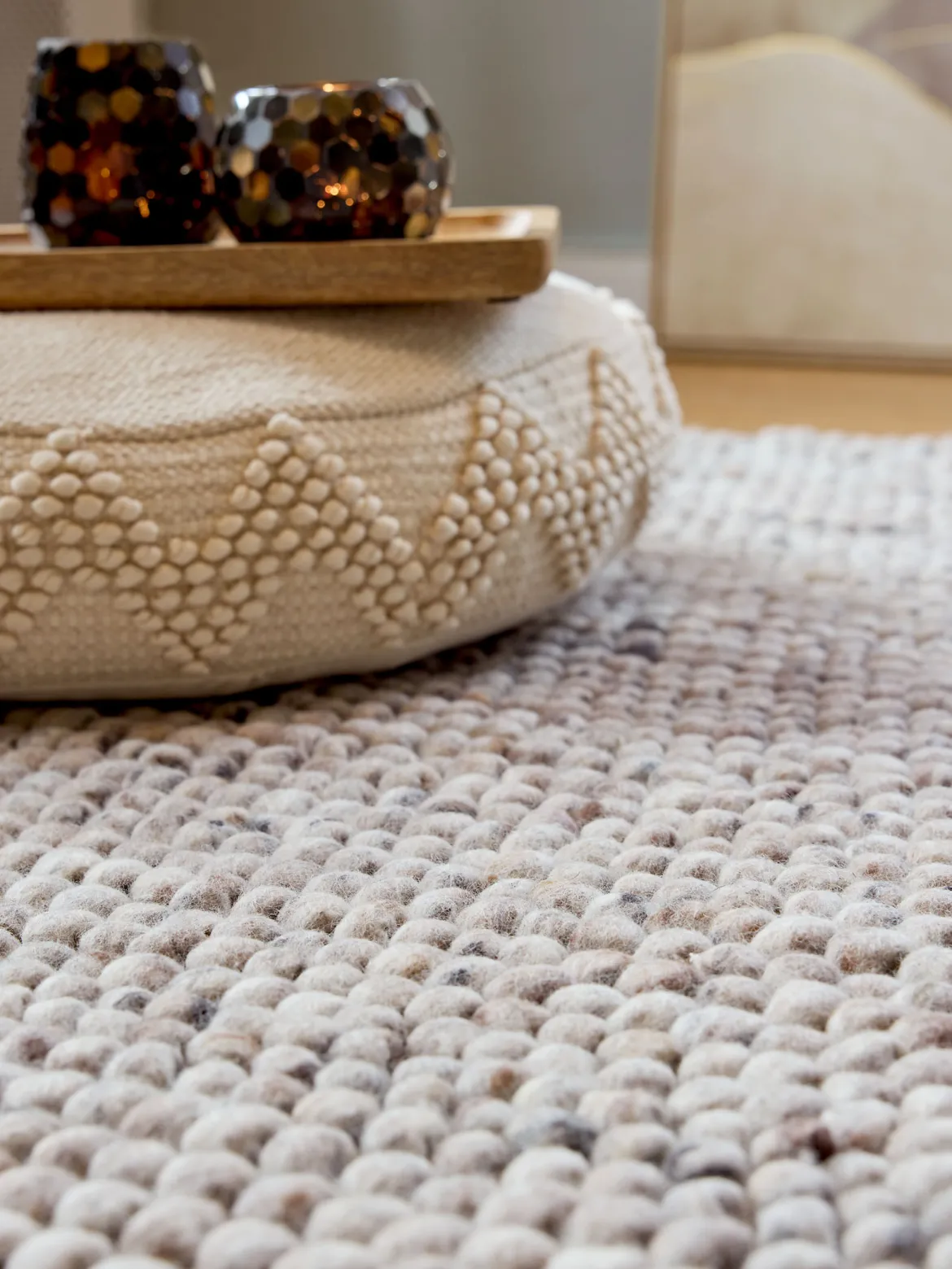 Vinstrup Woll-Teppich, Sand Grey