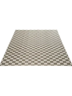 Waikato Outdoor-Teppich, Braun/Weiss