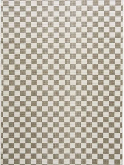 Waikato Outdoor-Teppich, Braun/Weiss