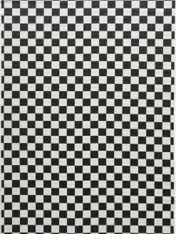 Waikato Outdoor-Teppich, Schwarz/Weiss
