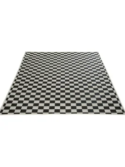 Waikato Outdoor-Teppich, Schwarz/Weiss
